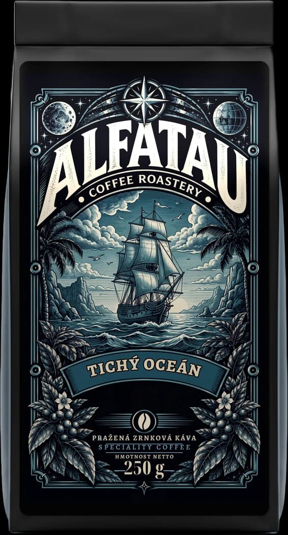 Obal kávy Tichý oceán